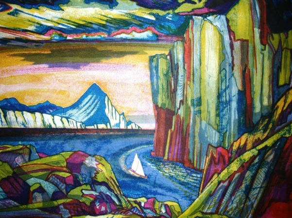 fiord nansena 1983 god avtolitografiya cvetnaya 37h45 1 auto 450 jpg