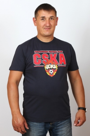 Футболка черная ЦСКА